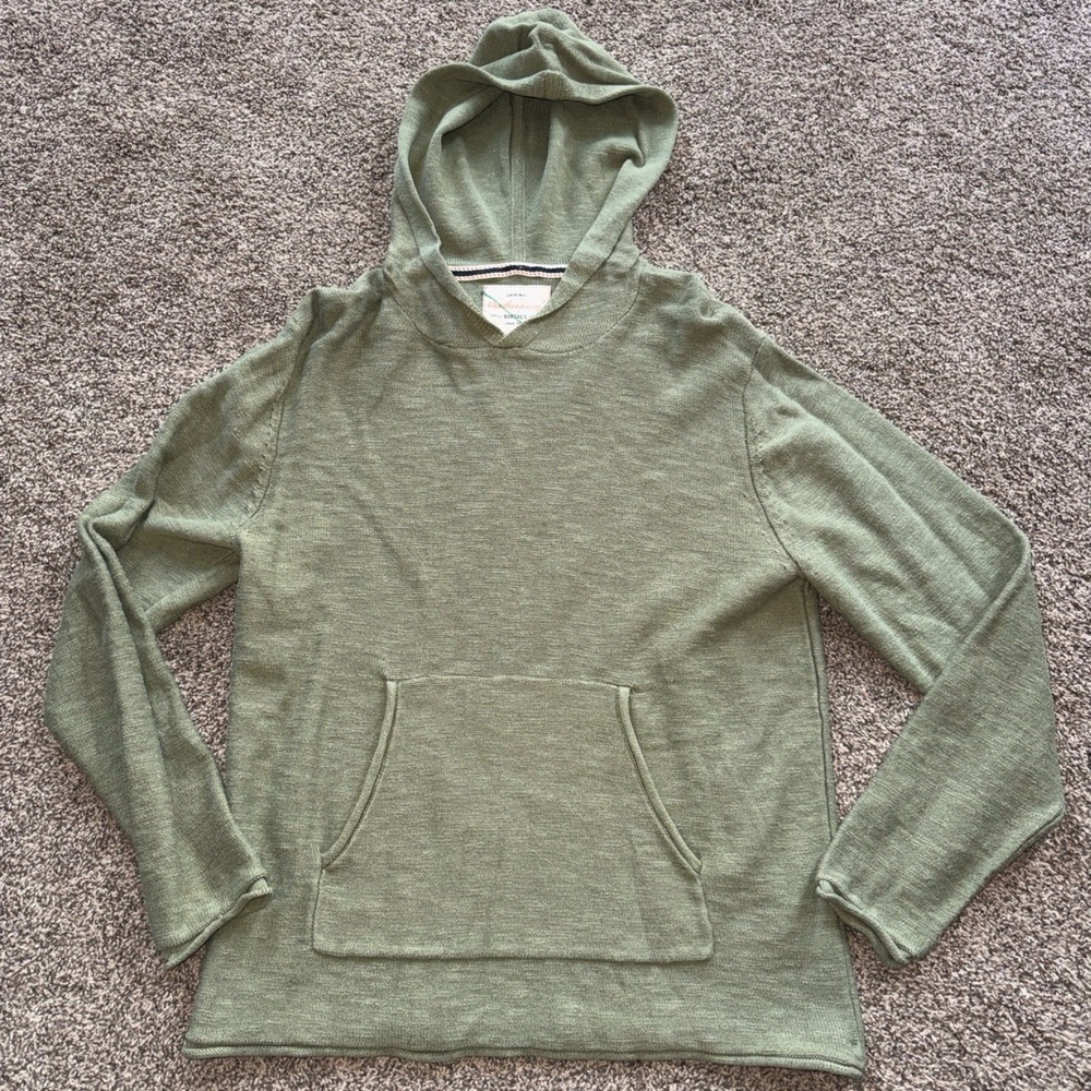 Weatherproof Vintage Women’s Medium Green Hoodie with Front Pocket EUC
